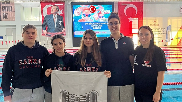 SANKO Okulları Yüzme Takımı şampiyon oldu