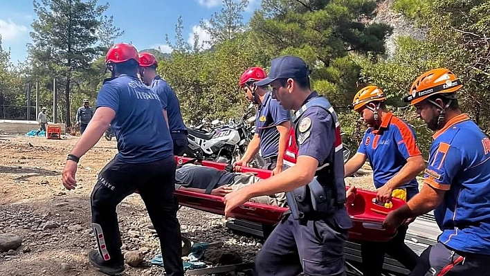 Sarısu Şelalesi'nde yaralanan vatandaş kurtarıldı