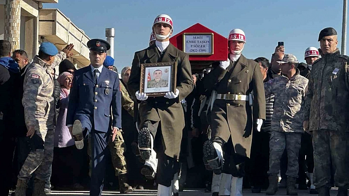 Şehit Taşkın son yolculuğuna uğurlandı