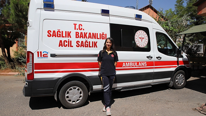 Şehrin tek kadın ambulans şoförü