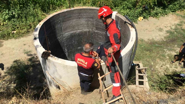 Serinlemek için girdiği su kuyusu sonu oldu