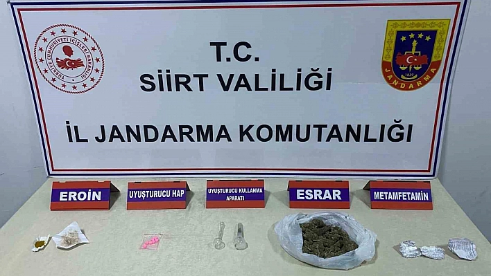 Siirt'te yol kontrolünde uyuşturucu bulundu 3 gözaltı