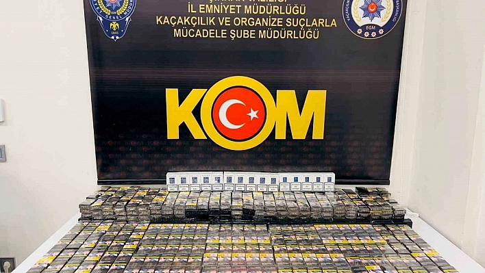 290 paket sigara, 230 adet puro, 2 adet cep telefonu ele geçirildi