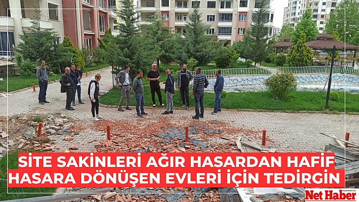 Site sakinleri tedirgin