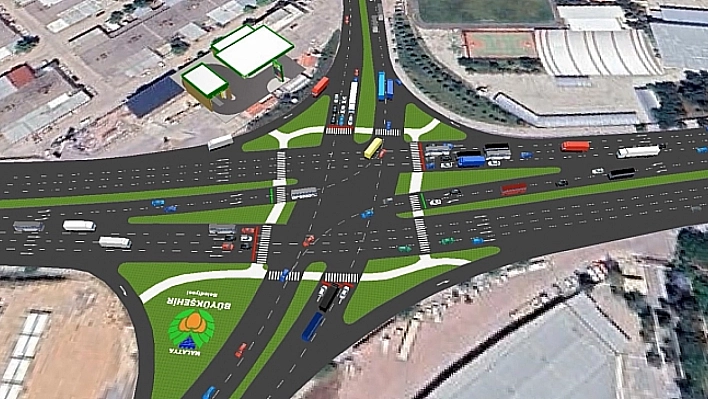 Sivas-Hekimhan kavşağında yol ve kavşak çalışması başlıyor!