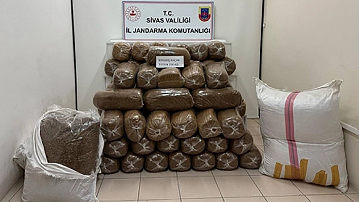 Sivas'ta binlerce kaçak sigara ele geçirildi