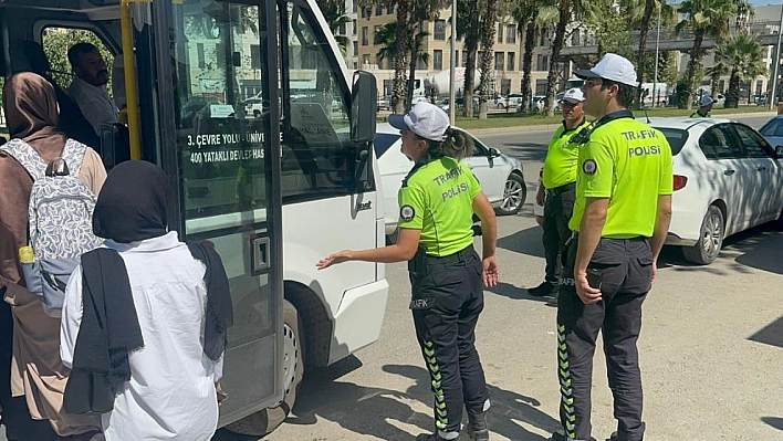 Şoför ile polis arasında gerginlik!