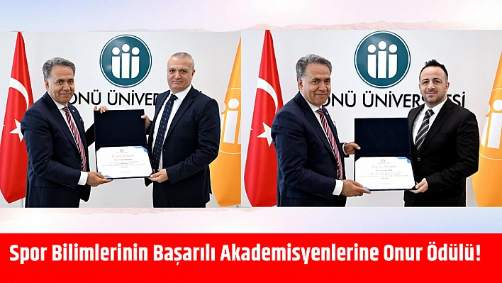 Spor Bilimlerinin başarılı akademisyenlerine onur ödülü!
