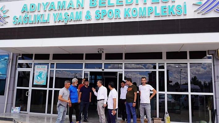 Spor kompleksi onarılıyor