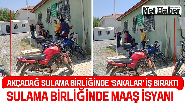 Sulama birliğinde maaş isyanı