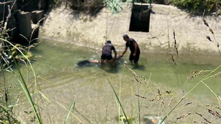 Sulama kanalında cesedi bulundu