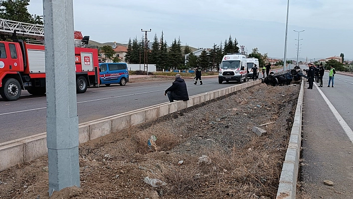 Takla atan otomobilde can verdi