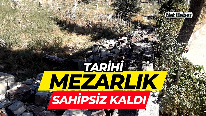 Tarihi mezarlık sahipsiz kaldı