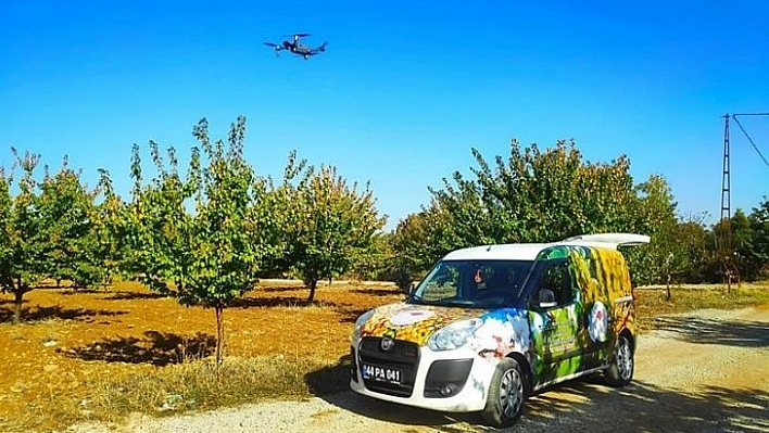 Tarım arazileri dron ile  takip ediliyor