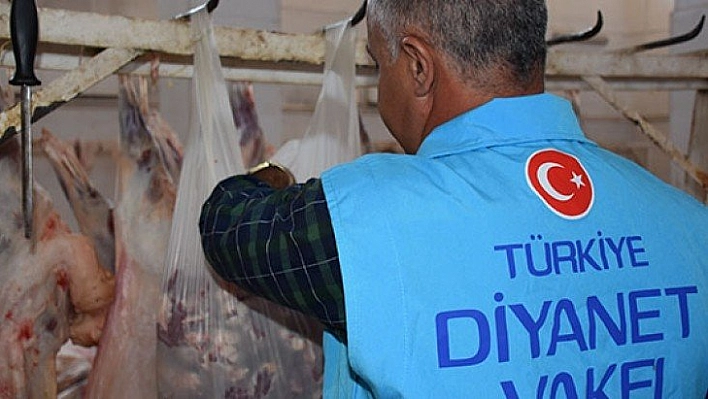 TDV kurban eti dağıttı