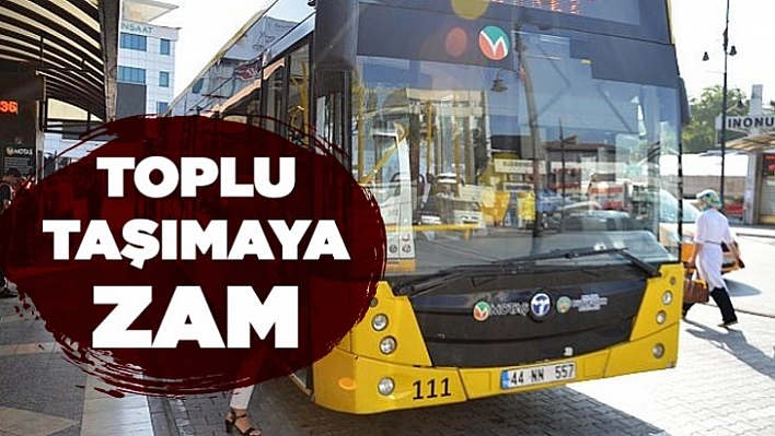 Toplu taşımaya zam