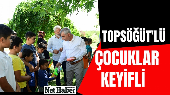 Topsöğüt'lü çocuklar keyifli anlar yaşadılar