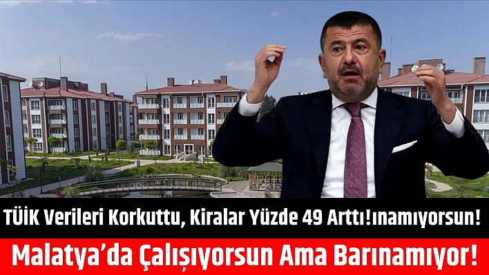 TÜİK Verileri Korkuttu, Kiralar Yüzde 49 Arttı! Malatya'da Çalışıyorsun Ama Barınamıyorsun!