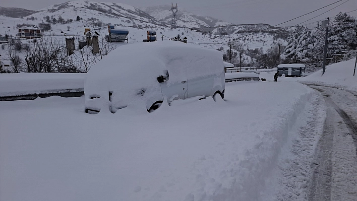 Tunceli'de kar esareti: 189 köy yolu ulaşıma kapandı