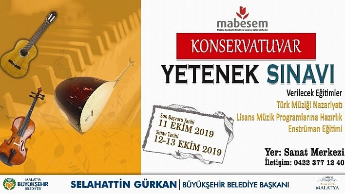 Konservatuvara öğrenci alınacak