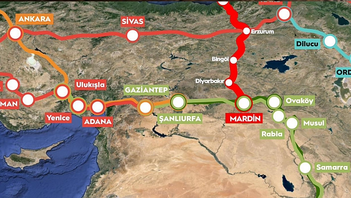 Türkiye'nin Stratejik Konumu Güçleniyor! Erzurum, Bingöl ve Diyarbakır'dan Geçiyor. Malatya'dan Geçmiyor...