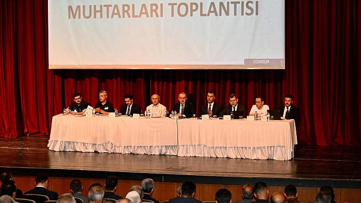 Vali Yavuz: Mahalle muhtarlarıyla ne için bir araya geldiğini açıkladı!