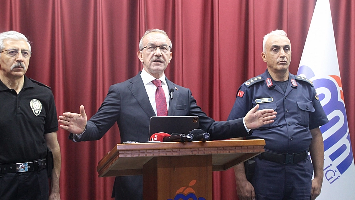 Vali Yavuz suç tablosunu açıkladı: Asayiş dikkat çekiyor…