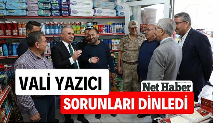 Vali Yazıcı, sorunları dinledi