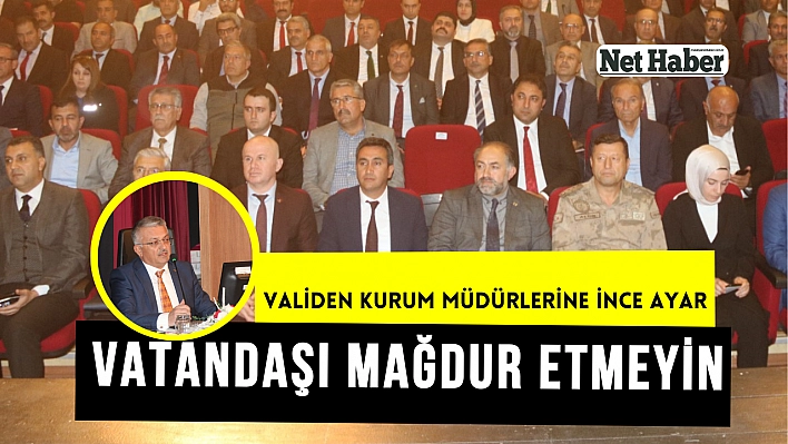 Validen kurum müdürlerine ince ayar