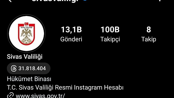 Valilik Instagram hesabı 100 bin takipçiye ulaştı