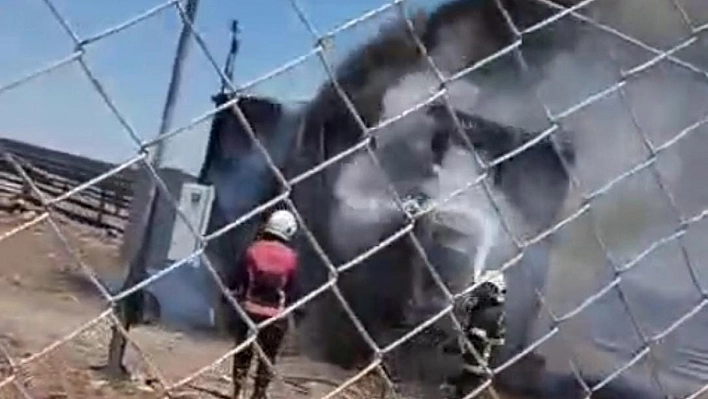 Viranşehir'de trafo alev alev yandı