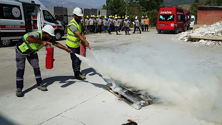 Yangınlara karşı müdahale eğitimi