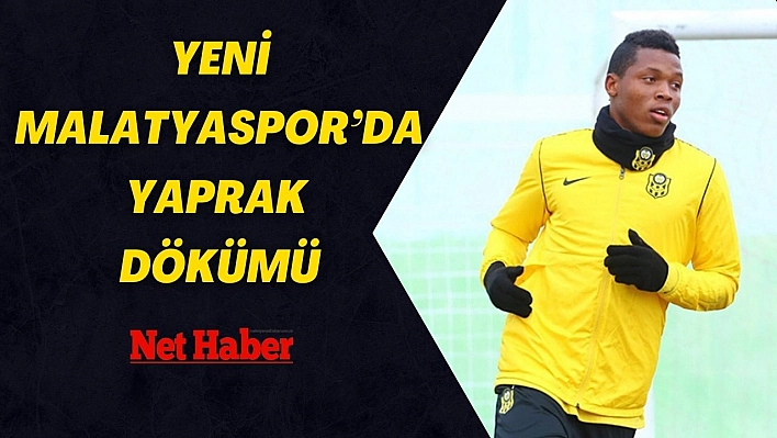 Yeni Malatyaspor'da yaprak dökümü