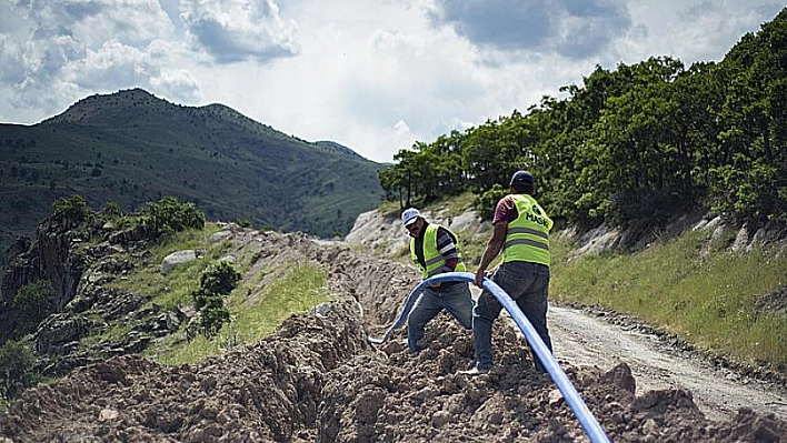 Yeni içme suyu hattı tamamlandı