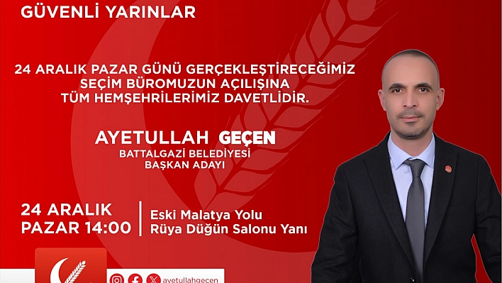 Yeniden Refah Malatya'da seçim startını veriyor