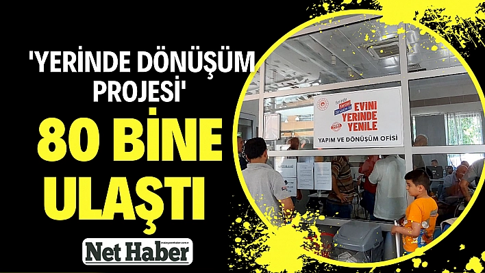 'Yerinde Dönüşüm Projesi' 80 bine ulaştı