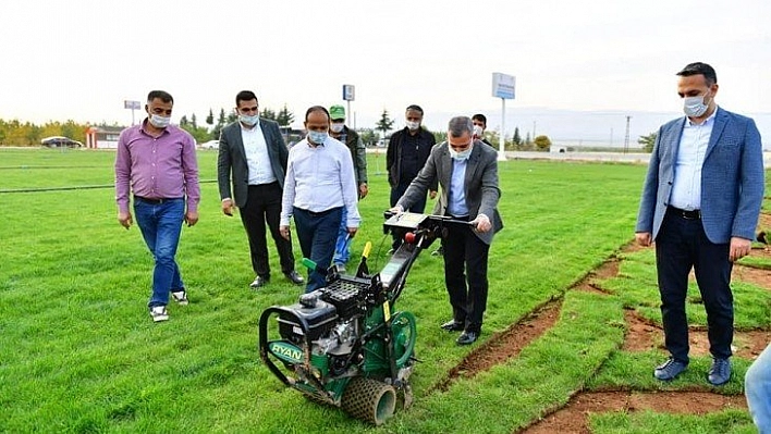 Yeşilyurt çim üretiyor