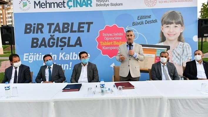 Tablet bağış kampanyasına destek