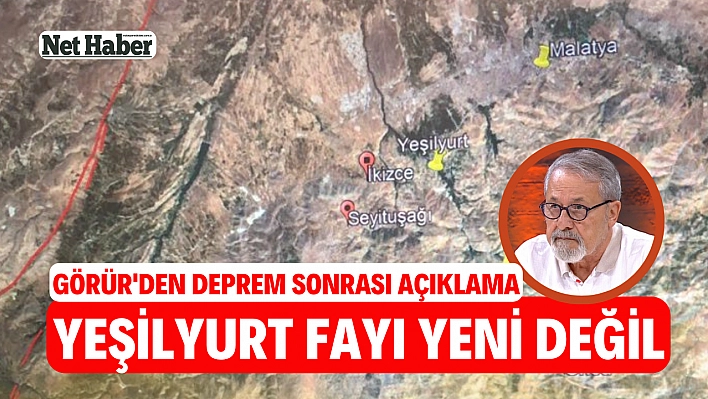 Yeşilyurt Fayı yeni değil