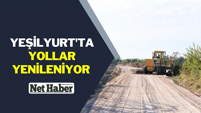 Yeşilyurt'ta yollar yenileniyor