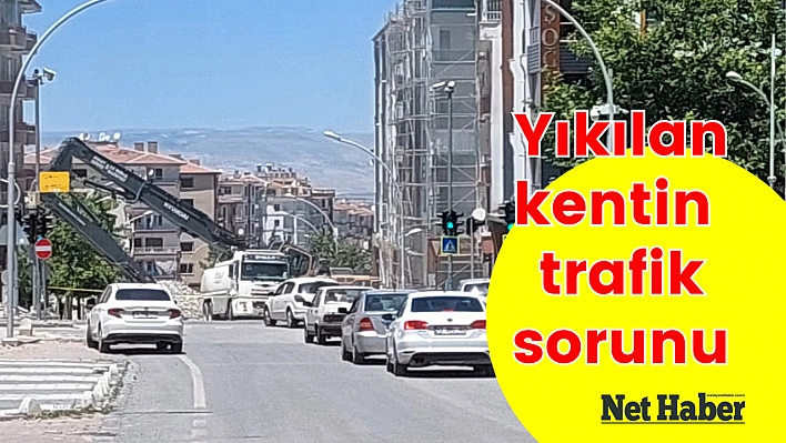 Yıkılan kentin trafik sorunu