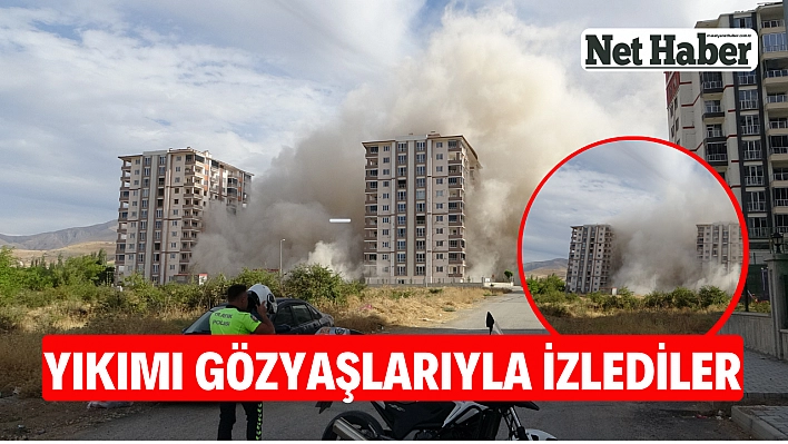 Yıkımı gözyaşlarıyla izlediler