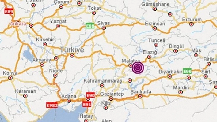 Malatya'da korkutan deprem