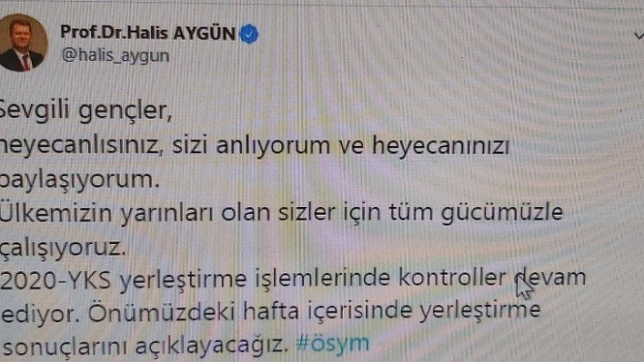 YKS ne zaman açıklanacak