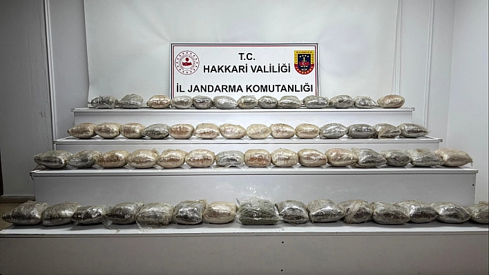 Yüksekova'da 34 kilo kubar esrar ele geçirildi