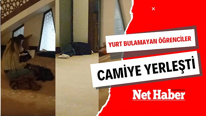 Yurt bulamayan öğrenciler camiye yerleşti