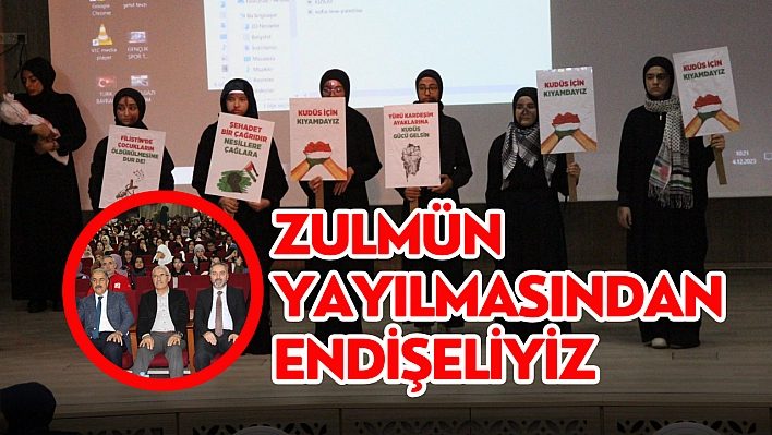 Zulmün yayılmasından endişeliyiz