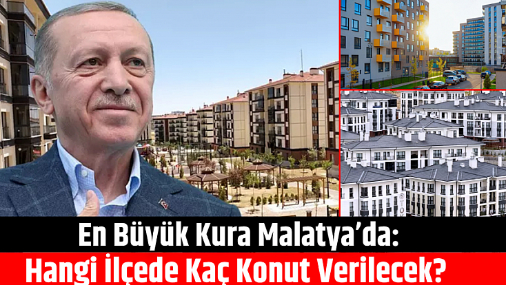 En Büyük Kura Malatya’da: Hangi İlçede Kaç Konut Verilecek?