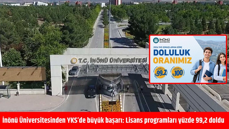 Öğrencilerin tercihi yine İnönü Üniversitesi oldu: Doluluk yüzde 99,2'ye ulaştı
