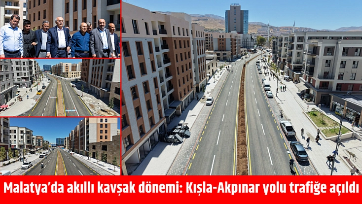 Malatya’da akıllı kavşak dönemi: Kışla-Akpınar yolu trafiğe açıldı